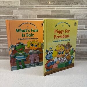 Set of 2 Muppets books from 1992